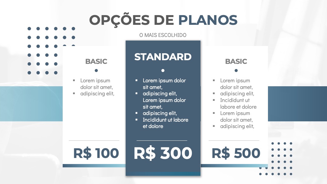 Apresentação comercial pitch de vendas